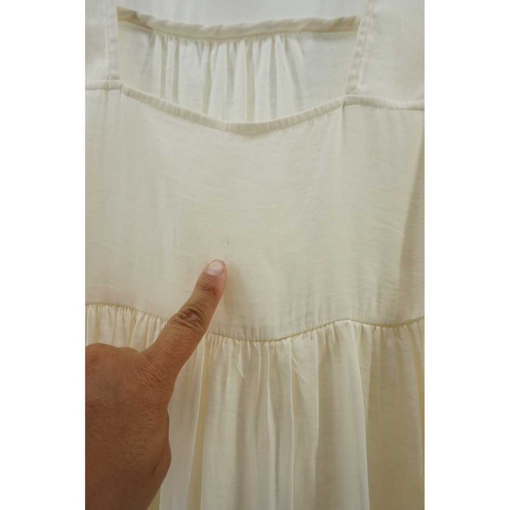 Dolan Left Coast Babydoll Blouse Cottagecore Romantic Square Neck Cream Small‎ - Picture 5 of 7
